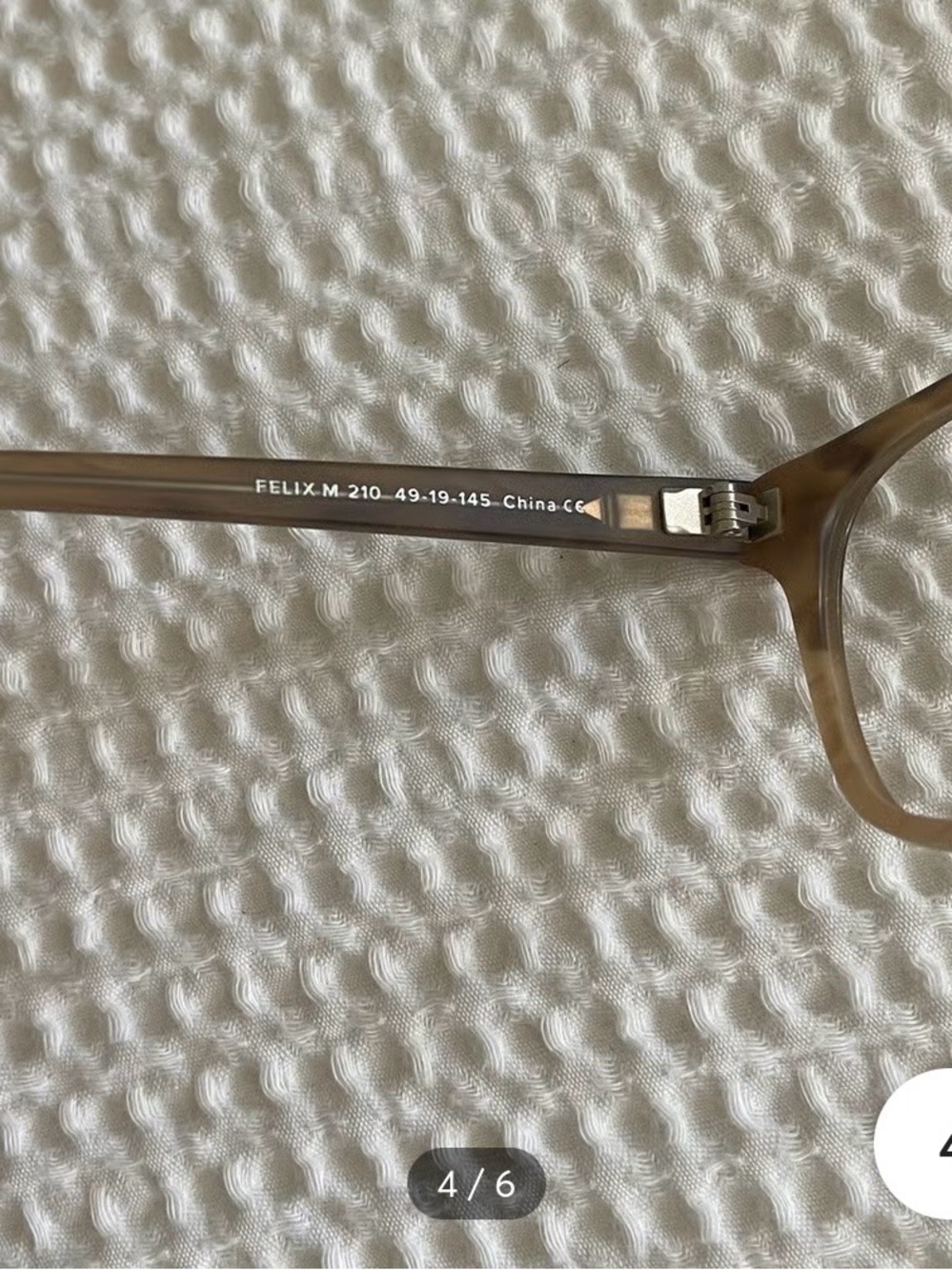 Warby Parker, Felix, Matte Sandlewood frames - Picture 3 of 3